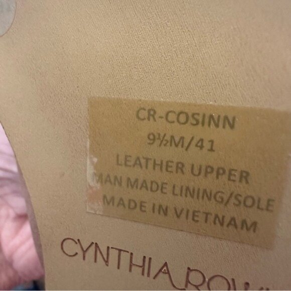 Cynthia Rowley Cosinn Brown Leather Open-Toe Flats Size 9.5 NWOT Women’s - Picture 12 of 12